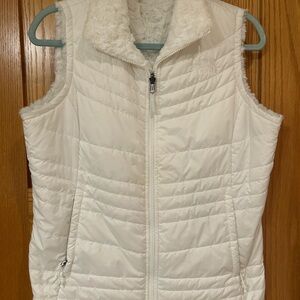 The North Face Women’s Faux Fur Reversible White Vest M